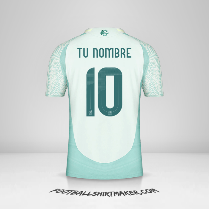 Camiseta Mexico 2024 II número 10 tu nombre