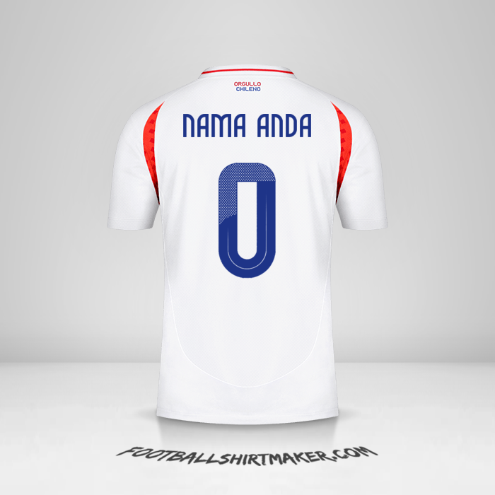 Jersey Cile 2024 II -  nama anda - 0