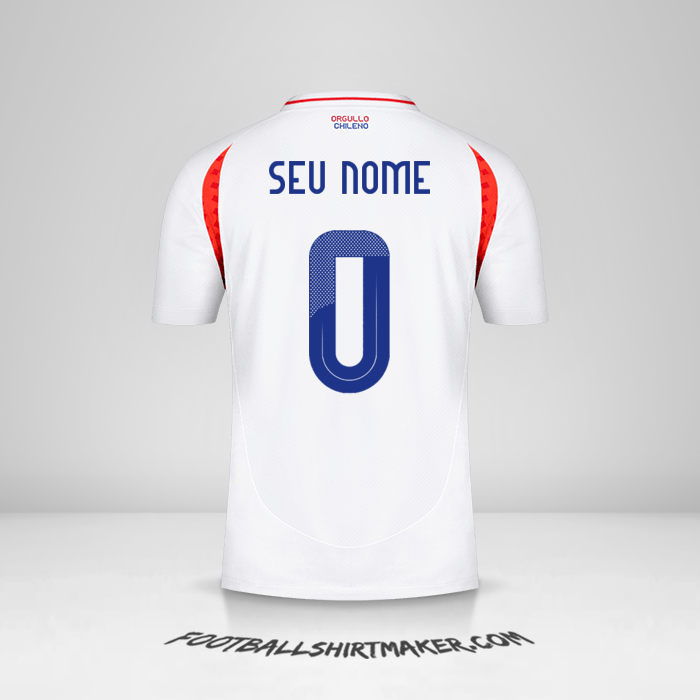 Camisa Chile 2024 II -  seu nome - 0