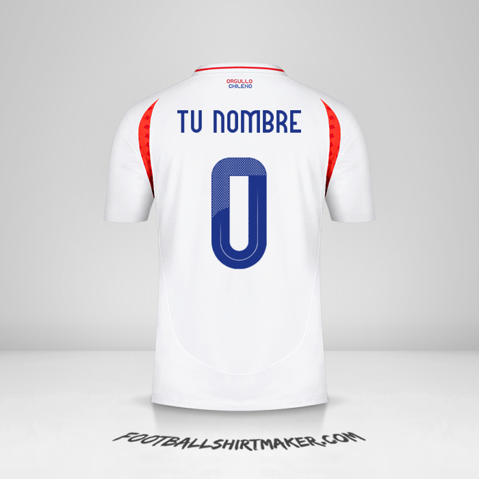 Camiseta Chile 2024 II -  tu nombre - 0