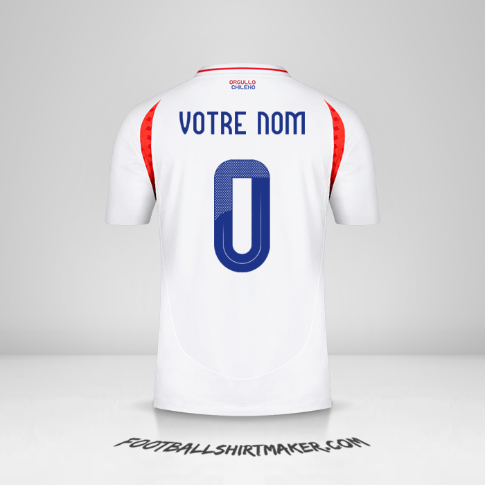 Maillot Chili 2024 II -  votre nom - 0