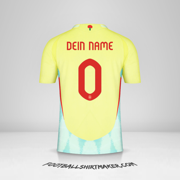 Trikot Spanien 2024 II -  dein name - 0