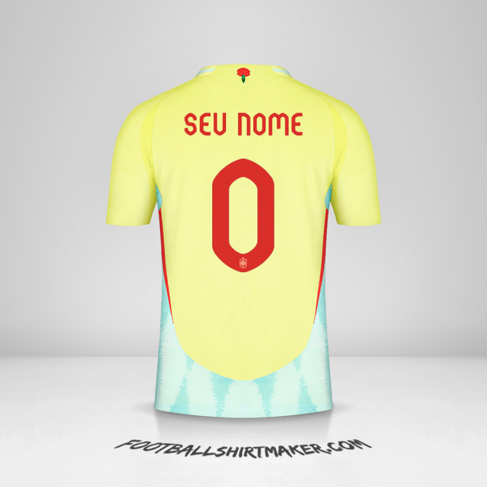 Camisa Espanha 2024 II -  seu nome - 0