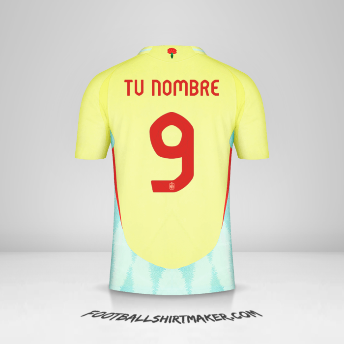 Jersey España 2024 II número 9 tu nombre