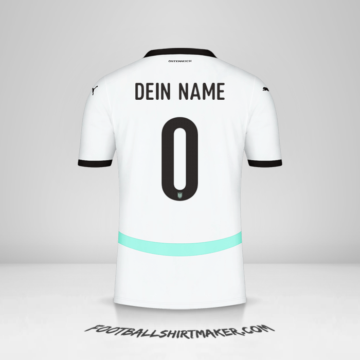 Trikot Österreich 2024 II -  dein name - 0