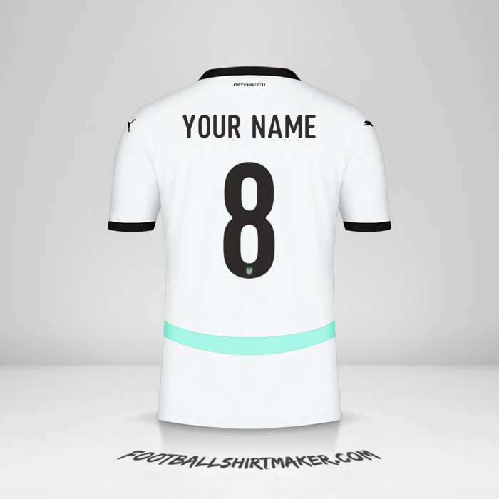 Austria 2024 II jersey number 8 your name