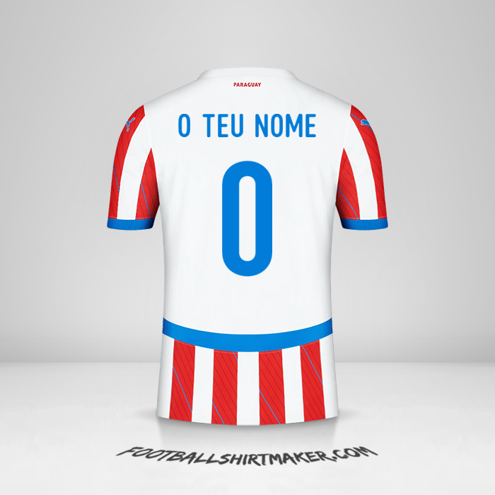 Camisola Paraguai 2024 -  o teu nome - 0