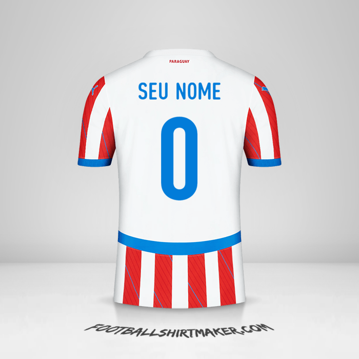 Camisa Paraguai 2024 -  seu nome - 0