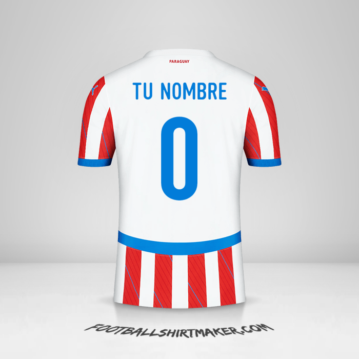 Jersey Paraguay 2024 -  tu nombre - 0