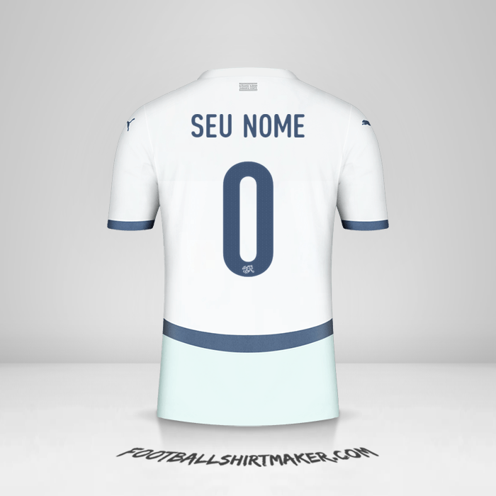 Camisa Suíça 2024 II -  seu nome - 0