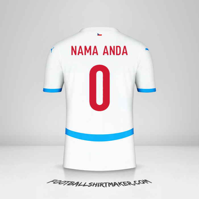 Jersey Republik Ceko 2024 II -  nama anda - 0