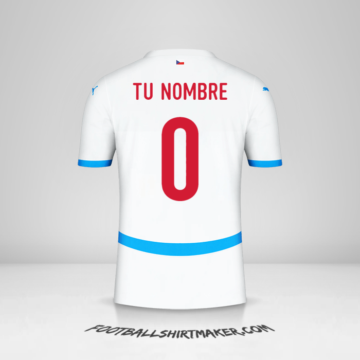 Camiseta República Checa 2024 II -  tu nombre - 0