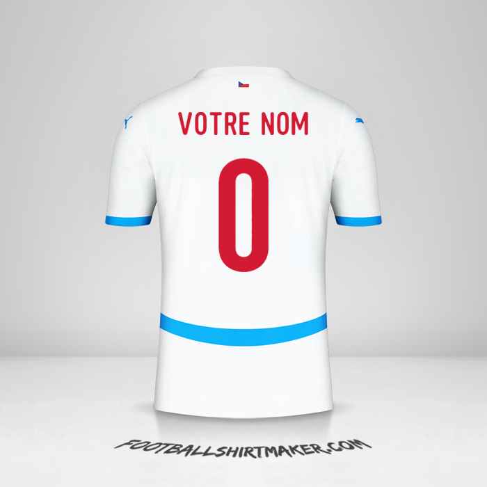 Maillot République Tchèque 2024 II -  votre nom - 0
