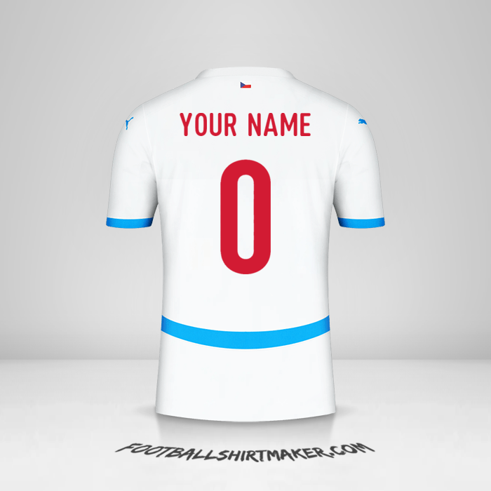 Shirt Czech Republic 2024 II -  your name - 0