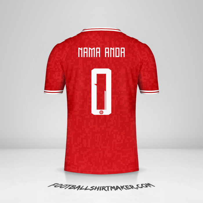 Jersey Denmark 2024 -  nama anda - 0