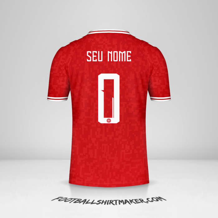 Camisa Dinamarca 2024 -  seu nome - 0