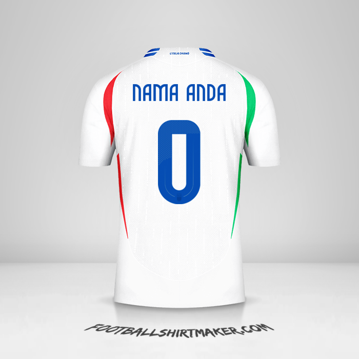 Jersey Italia 2024 II -  nama anda - 0