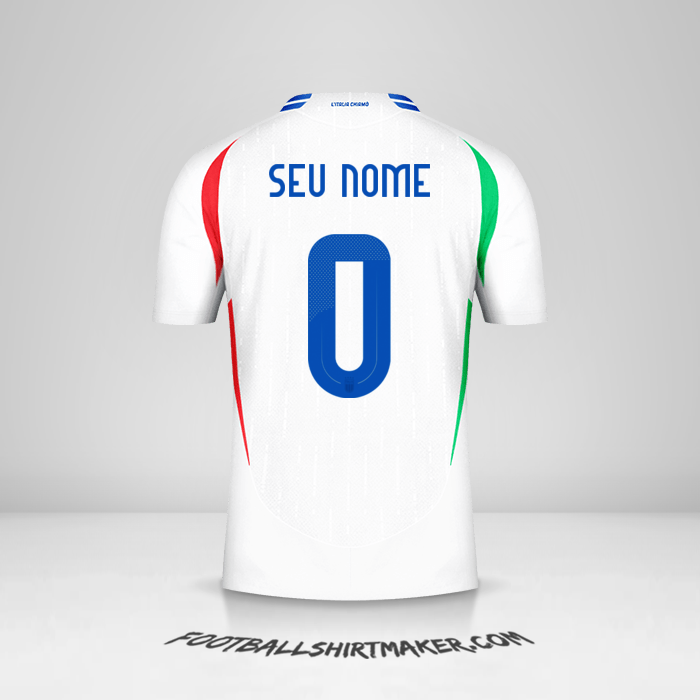 Camisa Itália 2024 II -  seu nome - 0