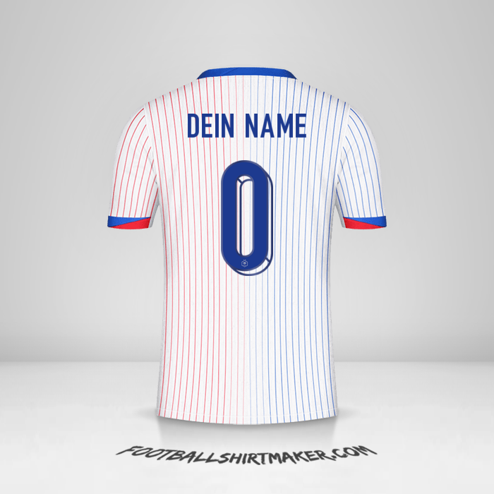 Trikot Frankreich 2024 II -  dein name - 0