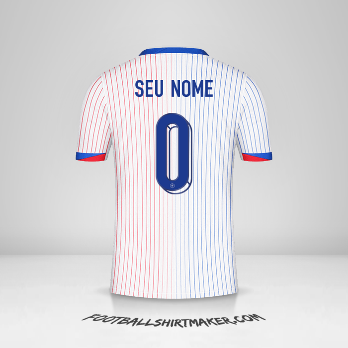 Camisa França 2024 II -  seu nome - 0