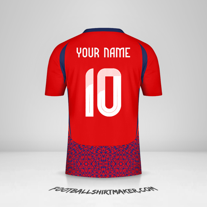 Costa Rica 2024 jersey number 10 your name