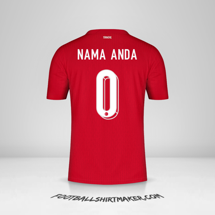 Jersey Turki 2024 II -  nama anda - 0