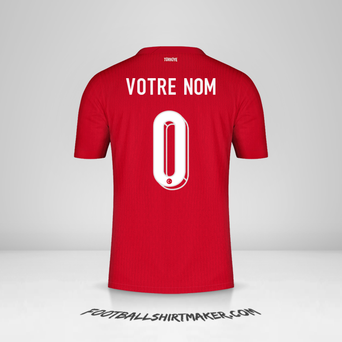 Maillot Turquie 2024 II -  votre nom - 0