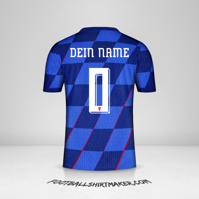 Trikot Kroatien 2024 II -  dein name - 0