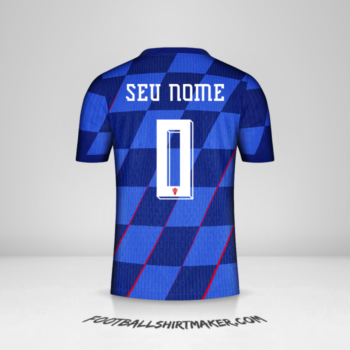 Camisa Croácia 2024 II -  seu nome - 0