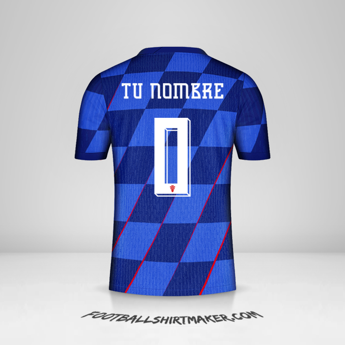 Camiseta Croacia 2024 II -  tu nombre - 0