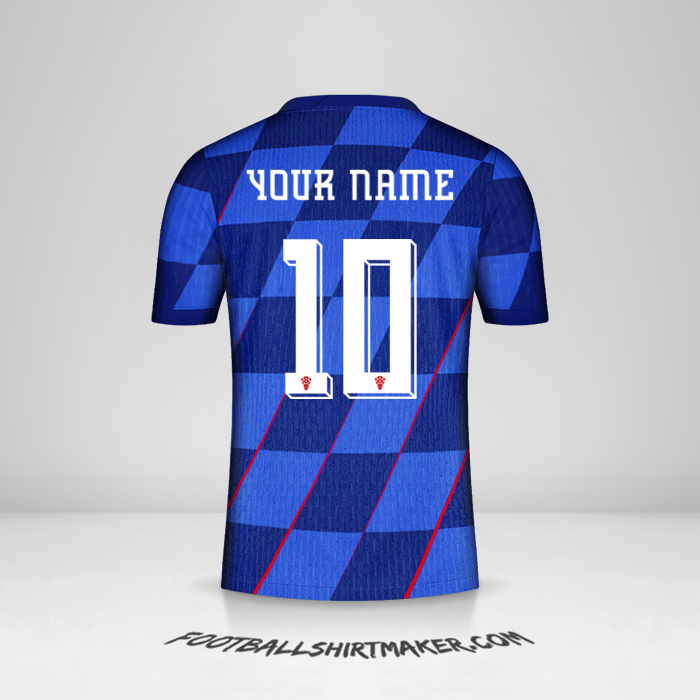 Croatia 2024 II shirt number 10 your name