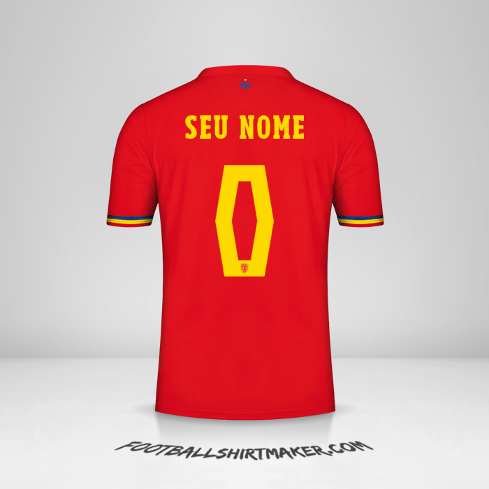 Camisa Romênia 2024 II -  seu nome - 0