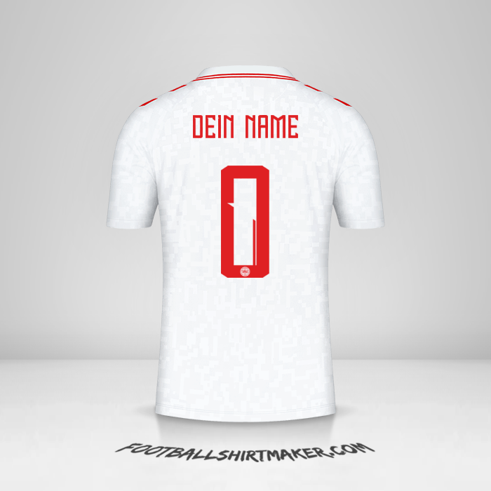 Trikot Dänemark 2024 II -  dein name - 0