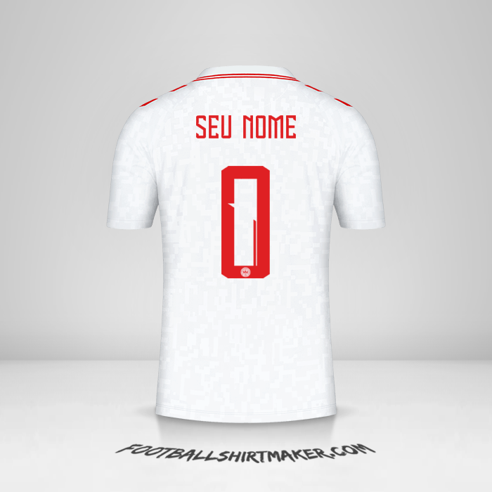 Camisa Dinamarca 2024 II -  seu nome - 0