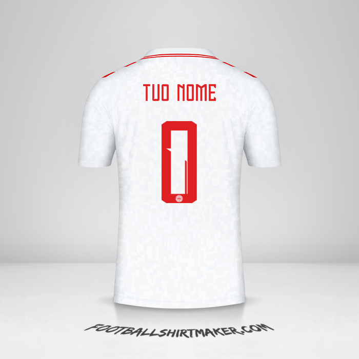 Maglia Danimarca 2024 II -  tuo nome - 0