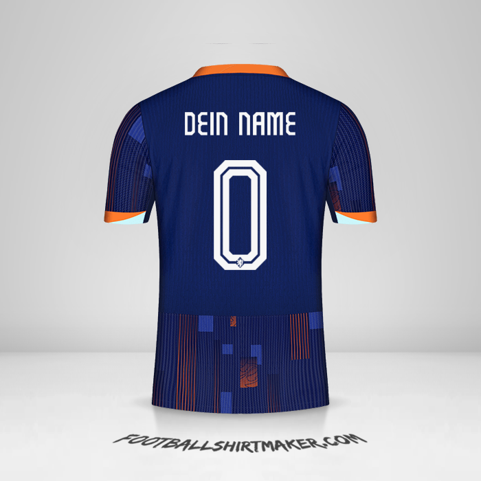 Trikot Niederlande 2024 II -  dein name - 0