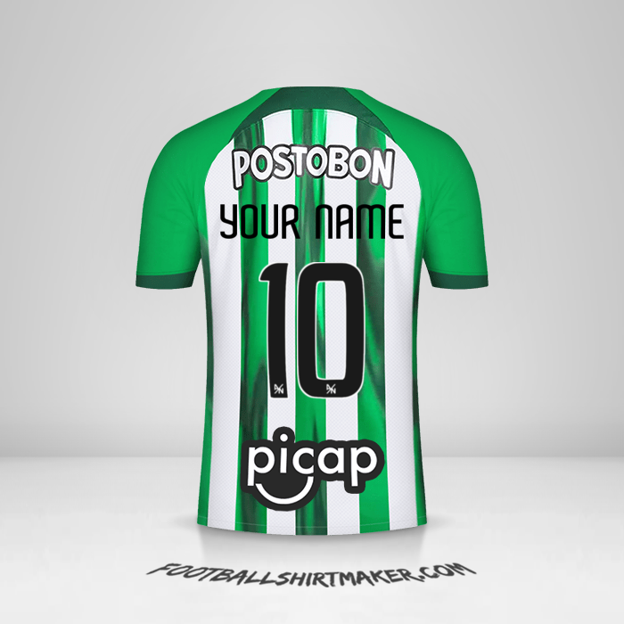 Atletico Nacional 2024 jersey number 10 your name