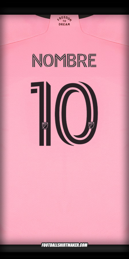 Jersey Inter Miami 2024/2025 -  nombre - 10