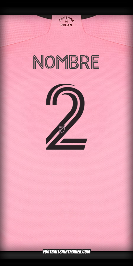 Jersey Inter Miami 2024/2025 -  nombre - 2