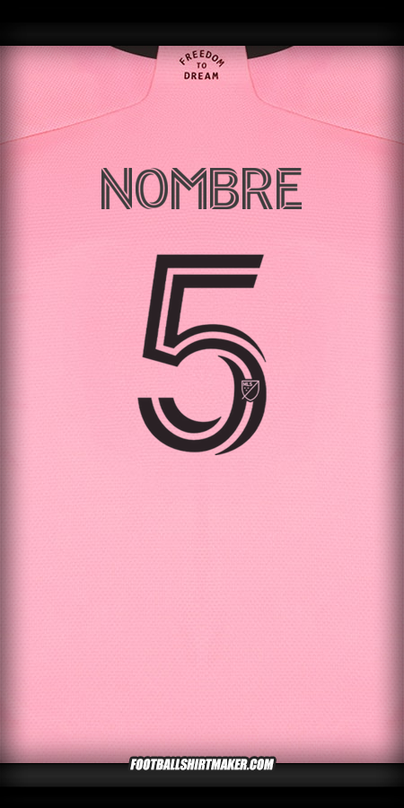 Jersey Inter Miami 2024/2025 -  nombre - 5
