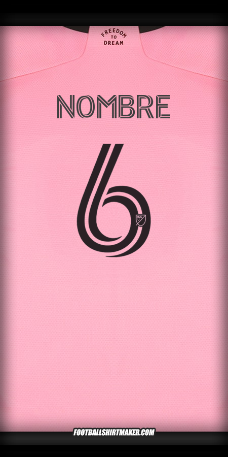 Jersey Inter Miami 2024/2025 -  nombre - 6