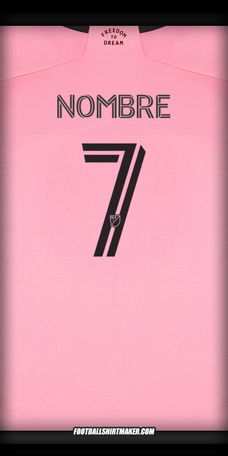 Jersey Inter Miami 2024/2025 -  nombre - 7