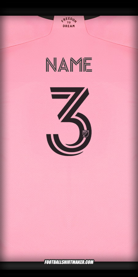 Jersey Inter Miami 2024/2025 -  name - 3