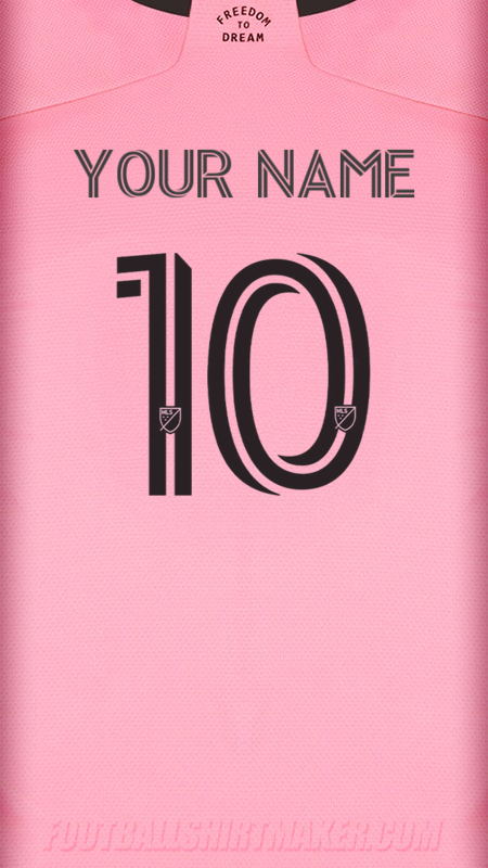 Inter Miami 2024/2025 shirt number 10 your name