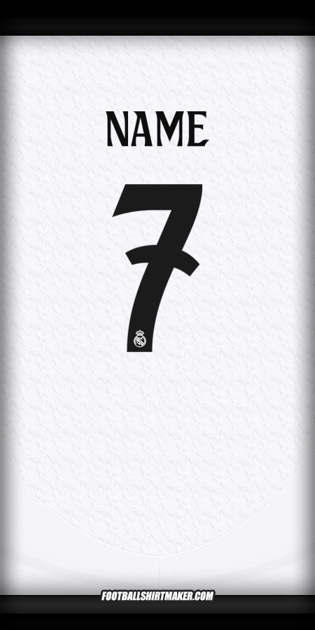 Jersey Real Madrid CF Cup 2024/2025 -  name - 7