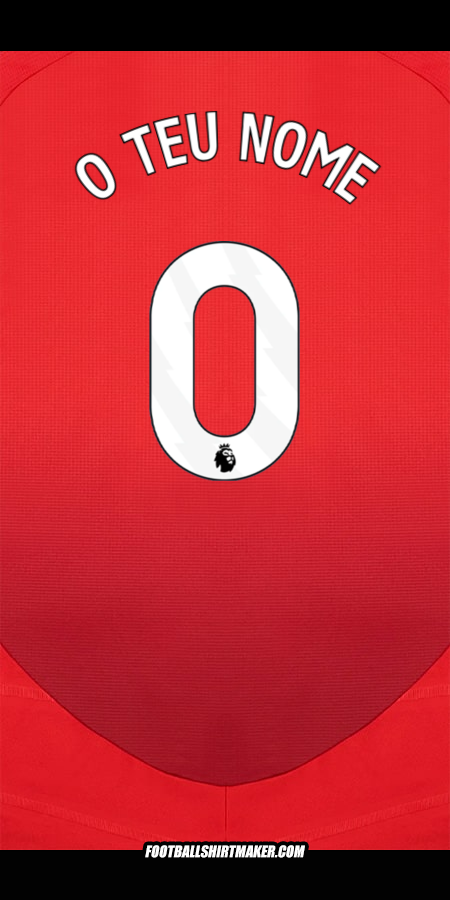 Camisola Manchester United 2024/2025 -  o teu nome - 0