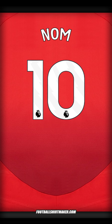 Maillot Manchester United 2024/2025 -  nom - 10