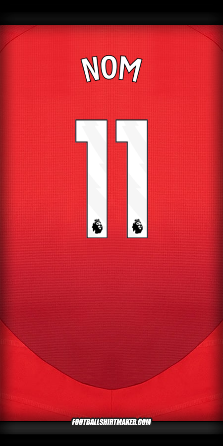 Maillot Manchester United 2024/2025 -  nom - 11