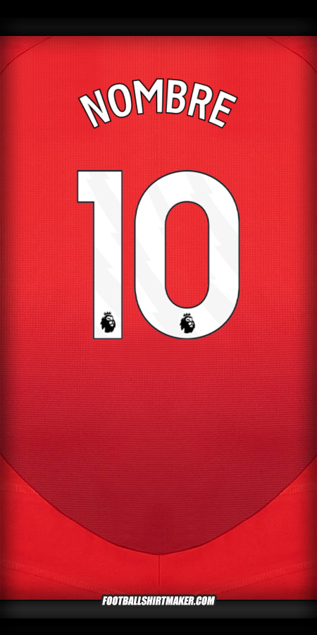 Jersey Manchester United 2024/2025 -  nombre - 10