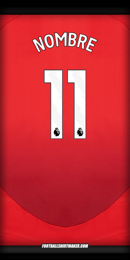 Camiseta Manchester United 2024/2025 -  nombre - 11